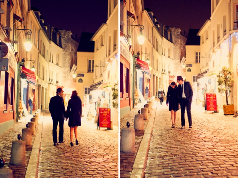 photoshoot in montmartre - paris engagement - joyeuse photography