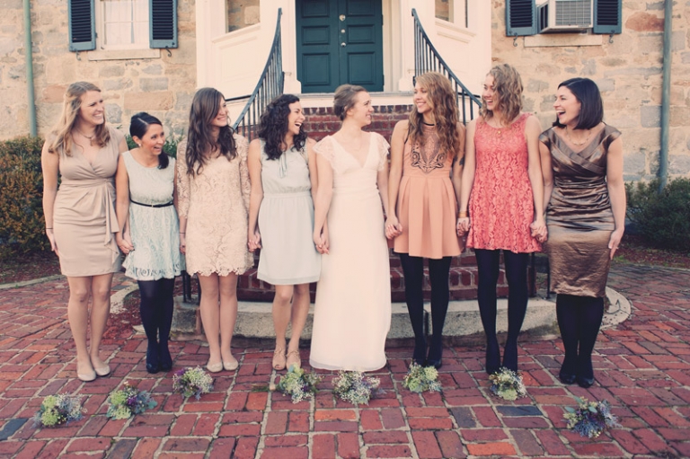 bohemian bride and bohemians bridesmaids // joyeuse photography