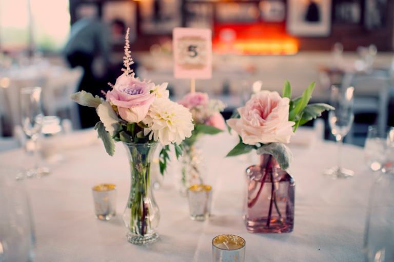 vintage pink wedding decor // joyeuse photography