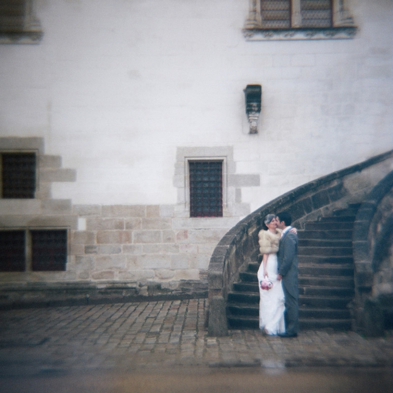 vintage film wedding photo france  //  joyeuse photography