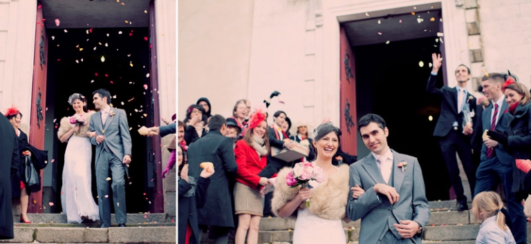 church wedding exit // joyeuse photography