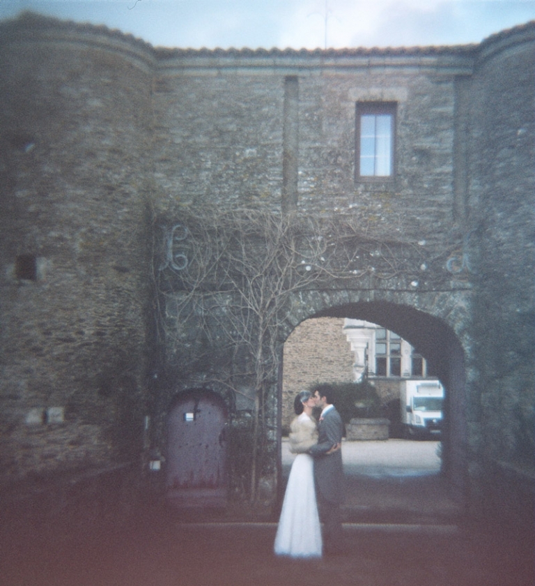 vintage film wedding photo // joyeuse photography
