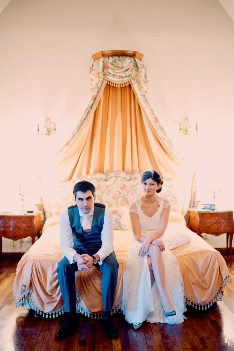 french vintage castle wedding // joyeuse photography