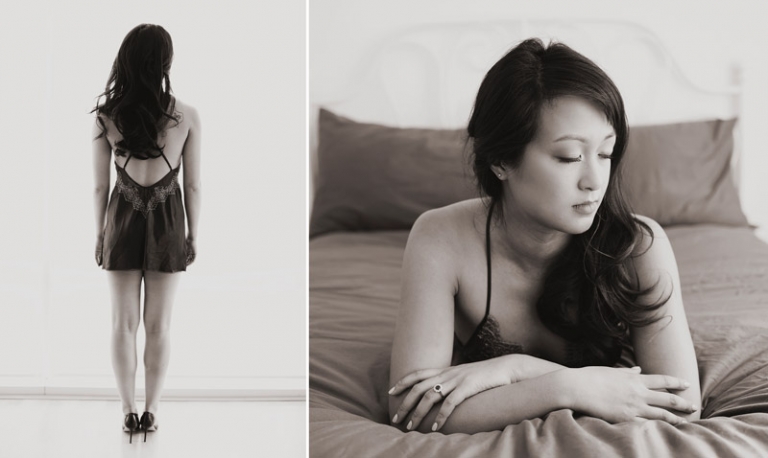 black and white artful boudoir photography new york // joyeuse photography