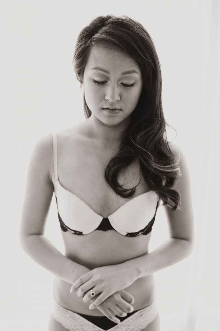 black and white artistic boudoir photography new york // joyeuse photography