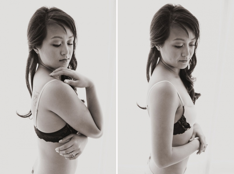 intimate boudoir photography black and white, chicago // joyeuse photography