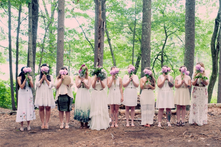 boho bridesmaids // joyeuse photography