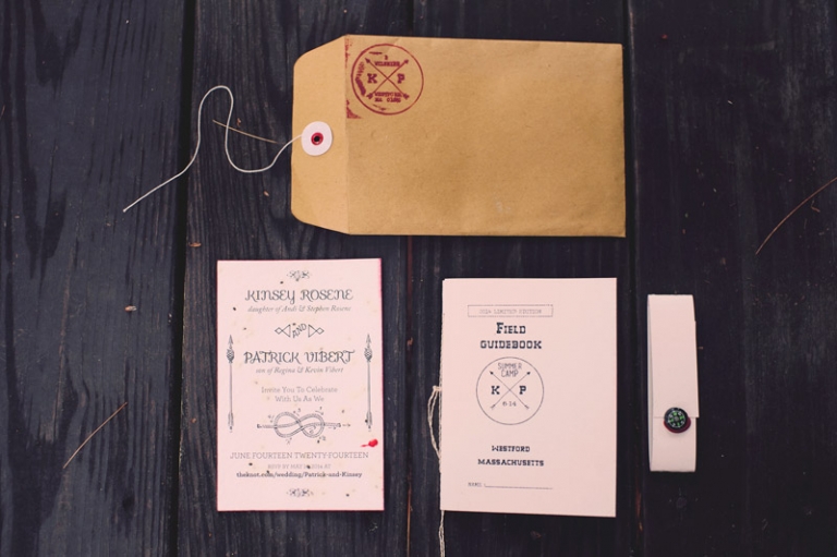 creative camp wedding invite // joyeuse photography