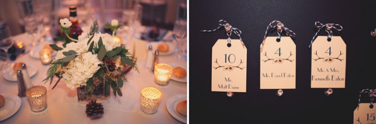 winter reception decor // joyeuse photography