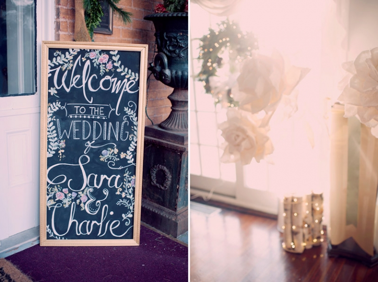 chalkboard wedding details // joyeuse photography