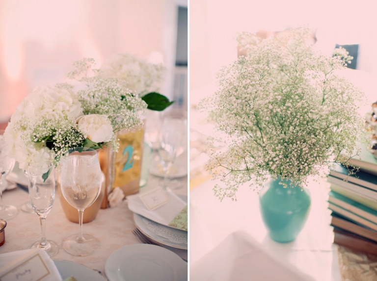 gold and teal wedding decor // joyeuse photography