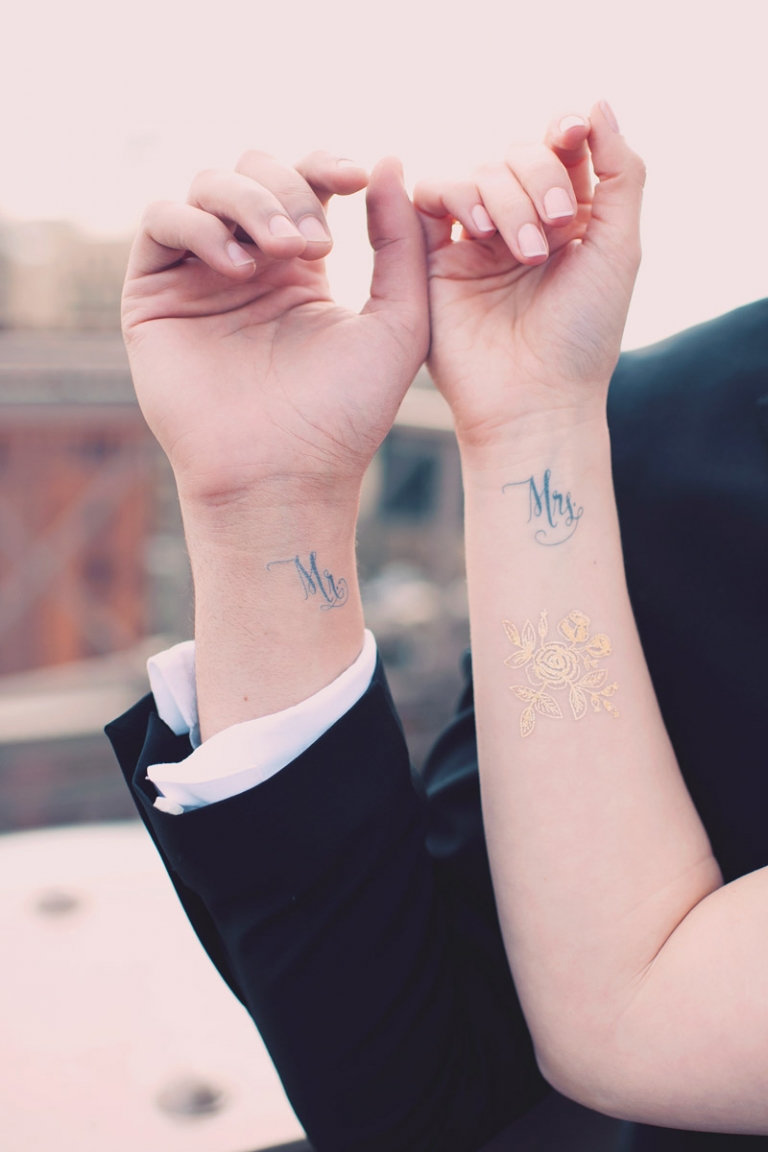 wedding flash tattoos - joyeuse photography