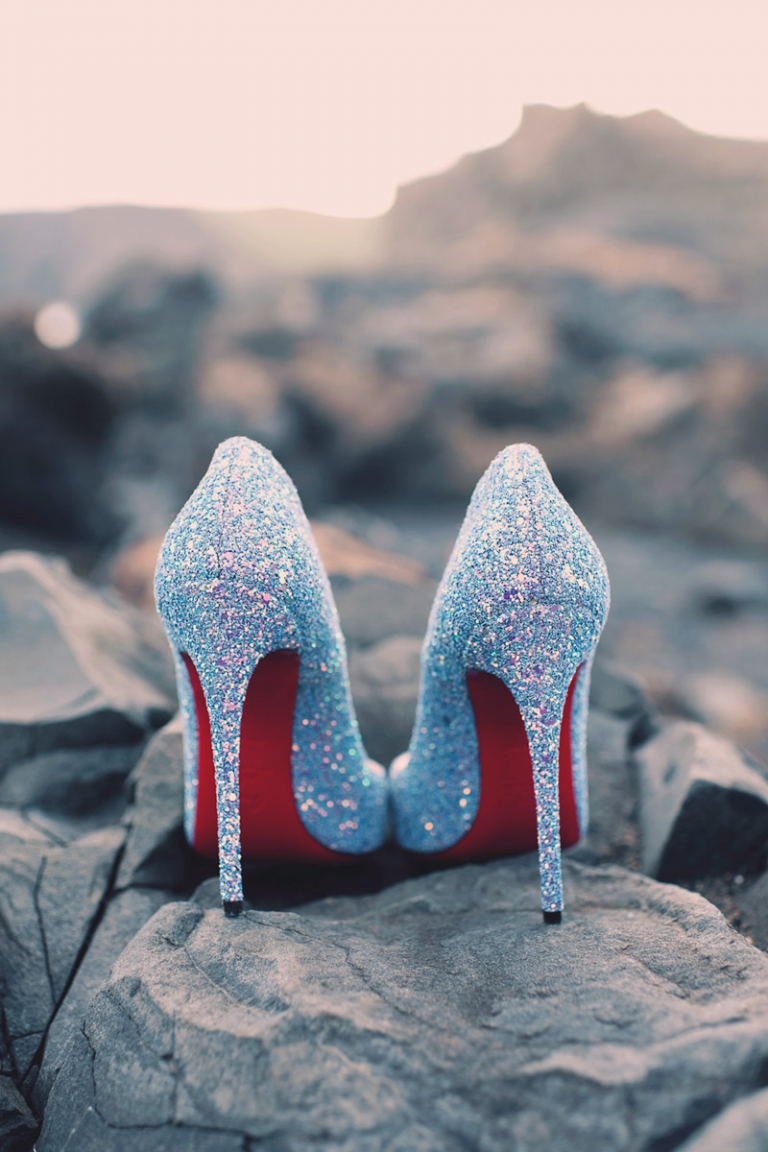 sparkly wedding shoes christian louboutin joyeuse photography