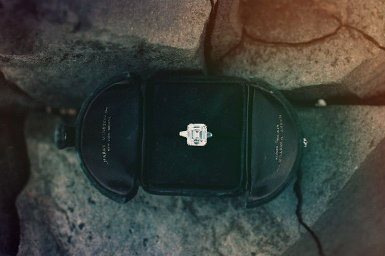 vintage harry winston engagement ring joyeuse photography