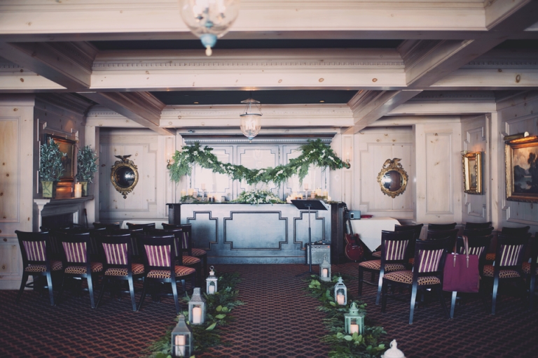 sherwood inn wedding in winter