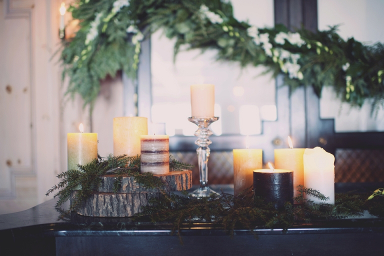 winter wedding decor joyeuse photography