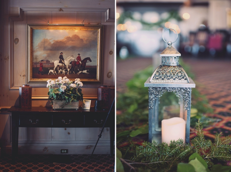 winter wedding aisle decor joyeuse photography