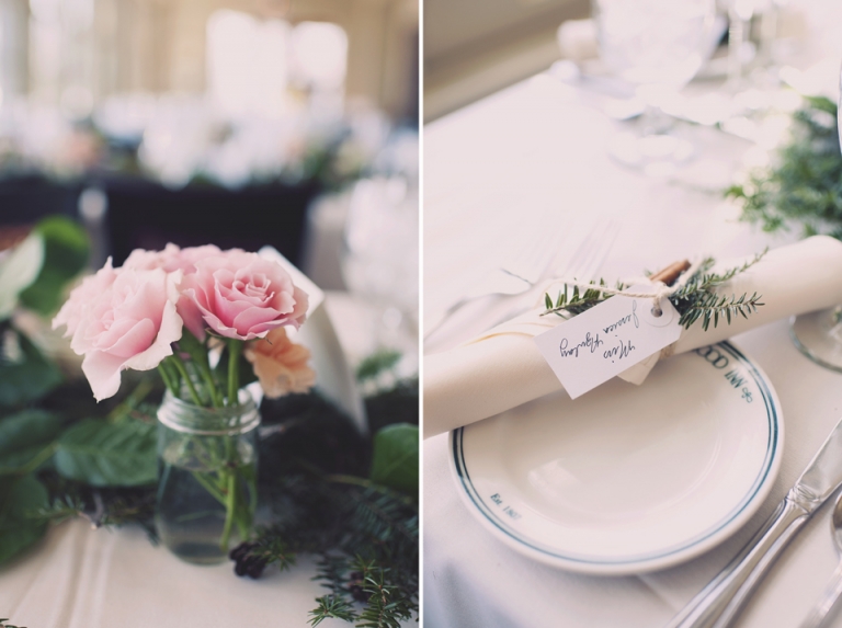 winter wedding reception joyeuse photography