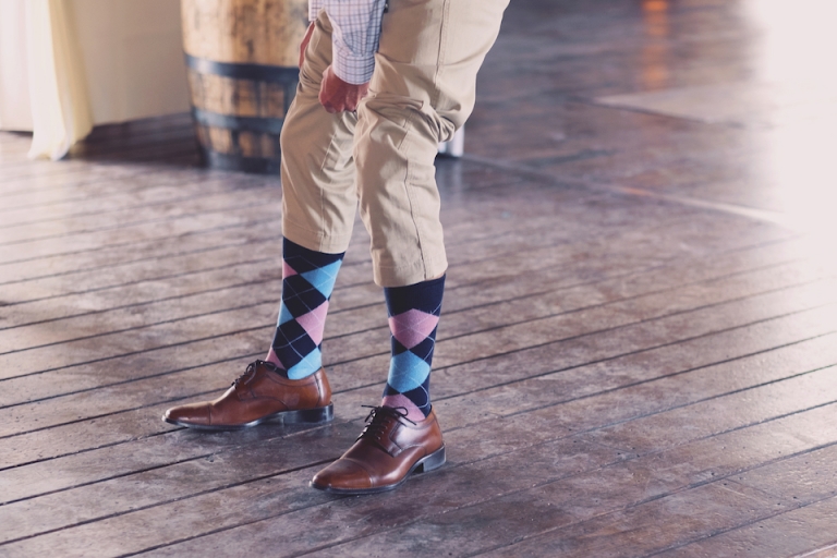 grooms socks joyeuse photography