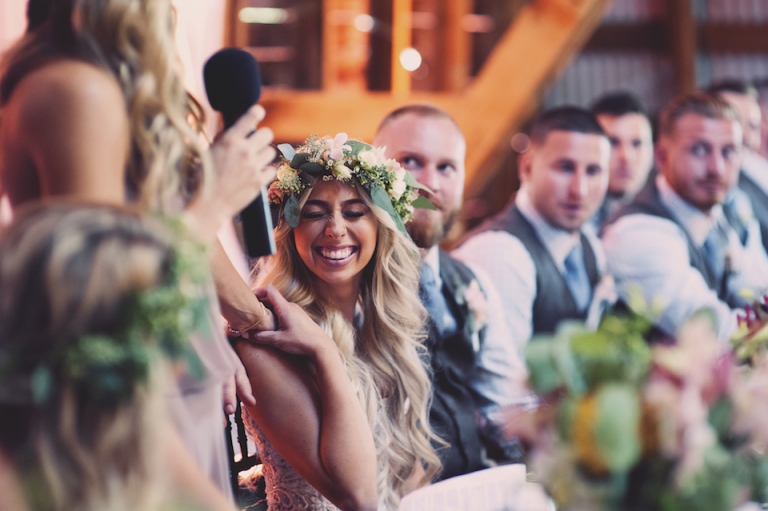 hayloft on the arch reception joyeuse photography