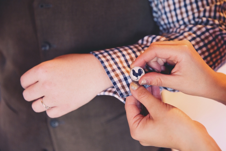 chicken cufflinks joyeuse photography