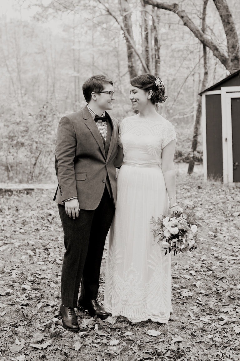 lesbian wedding photos joyeuse photography 