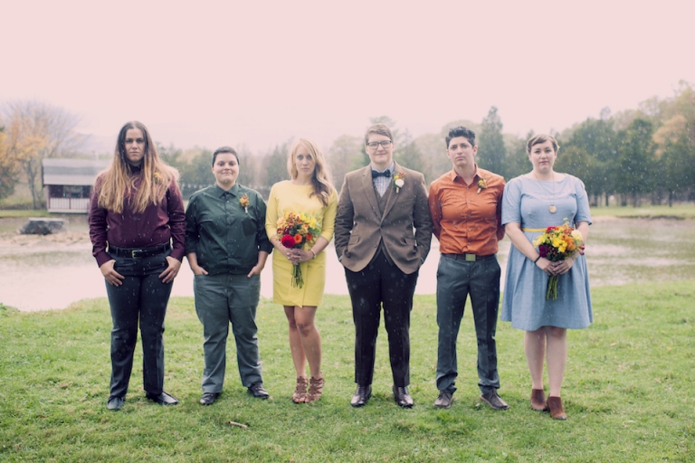 rainbow wedding joyeuse photography 