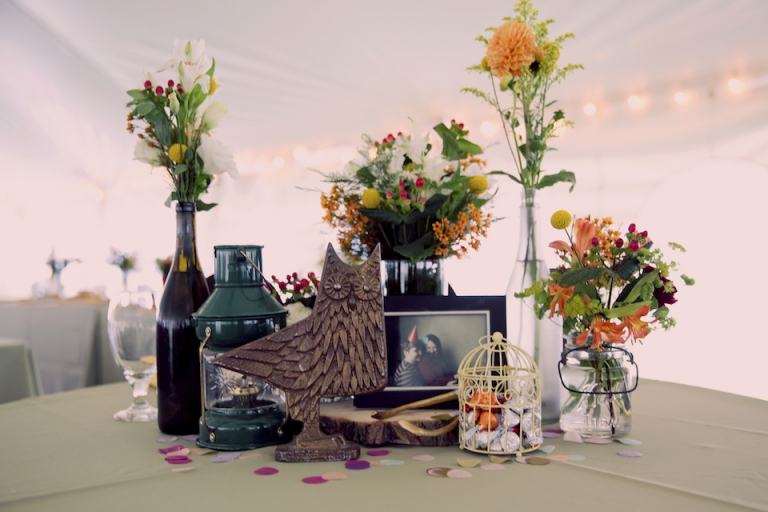 farm wedding centerpieces joyeuse photography