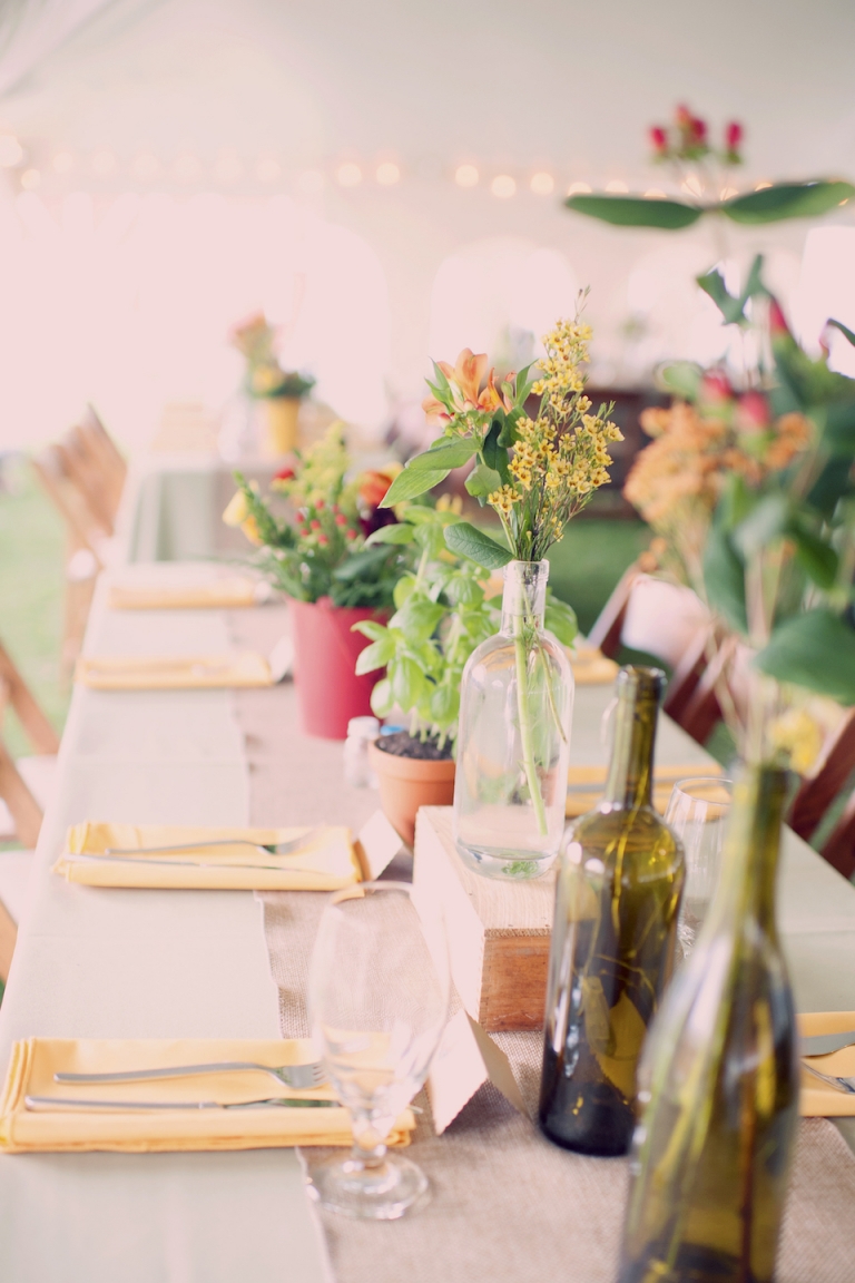 rustic wedding centerpieces joyeuse photography