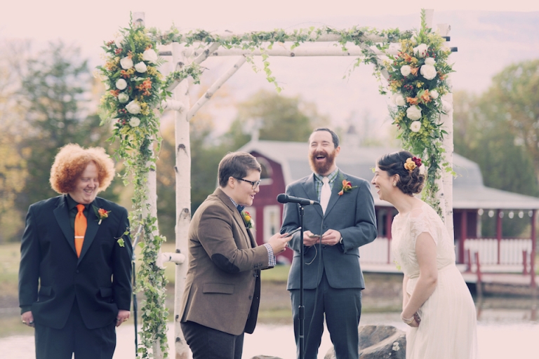 rustic lesbian wedding joyeuse photography