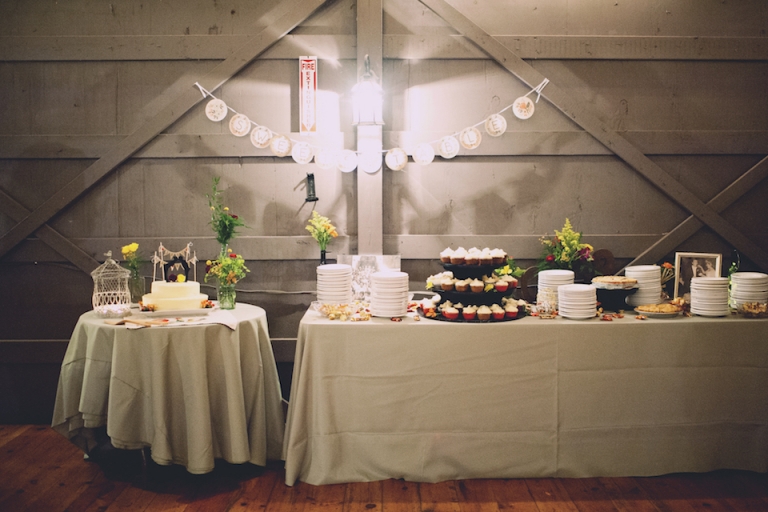 wedding dessert table joyeuse photography