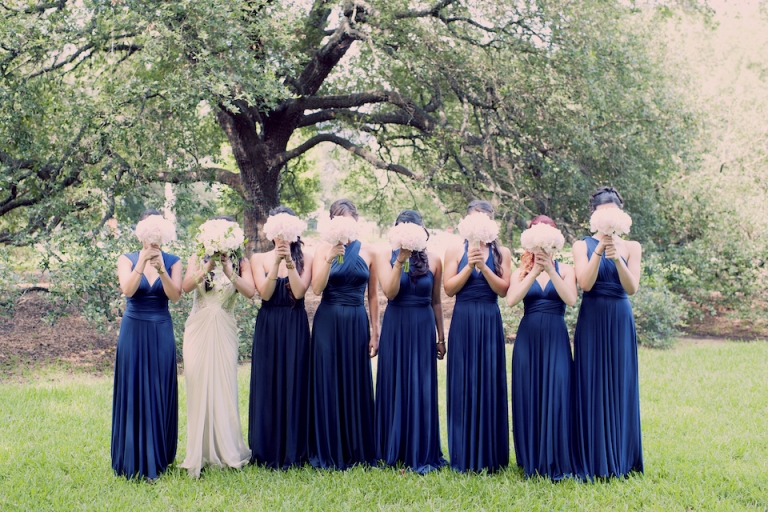 navy blue bridesmaid dresses joyeuse photography
