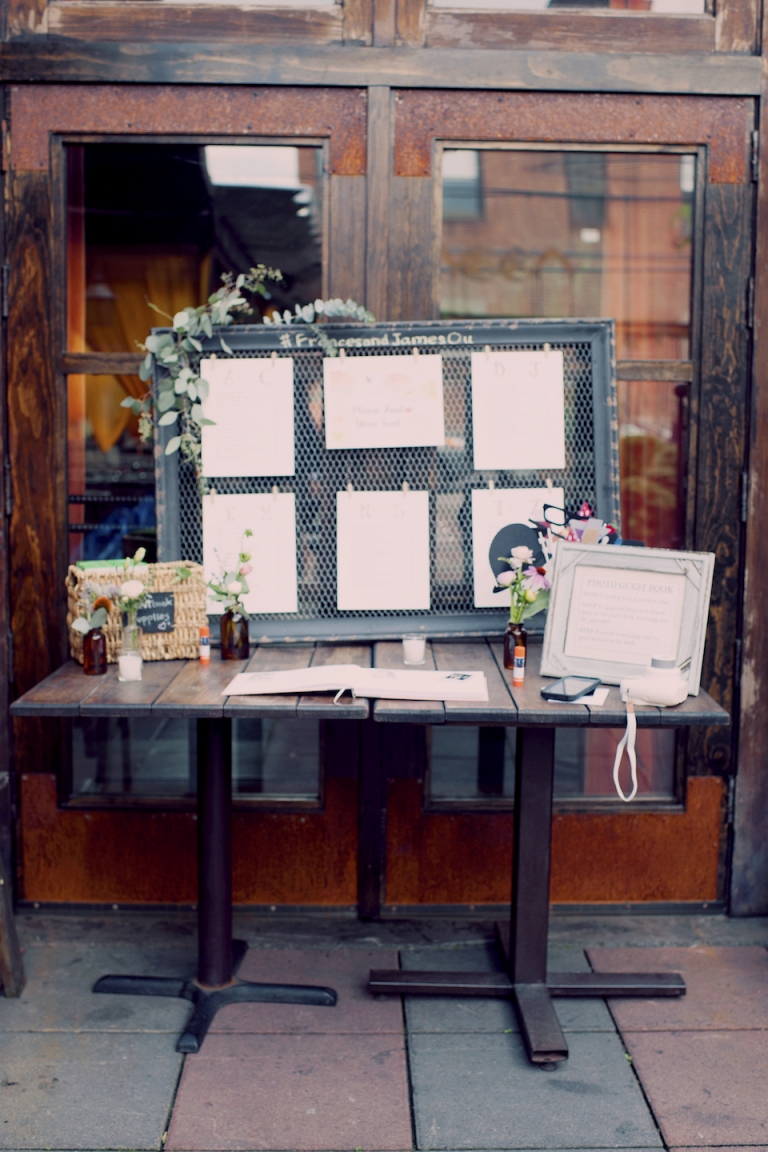 wedding seating chart joyeuse photography