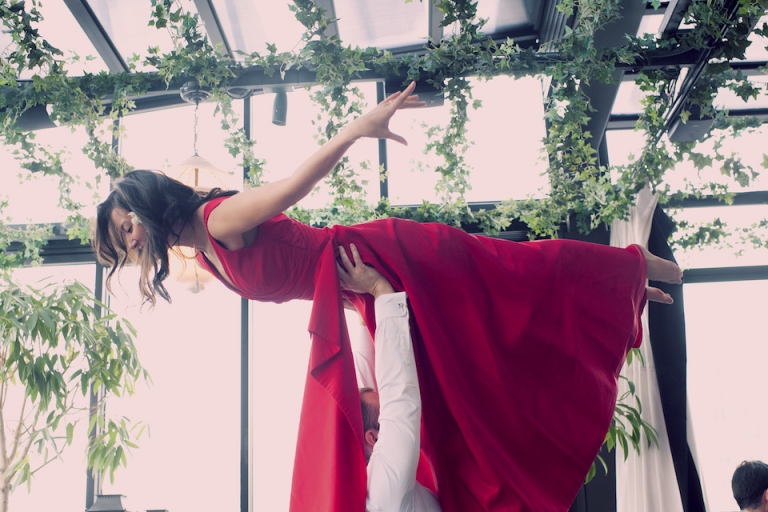 red wedding dress joyeuse photography