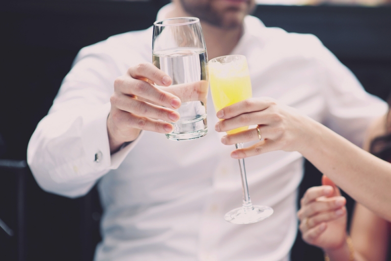 wedding toast joyeuse photography