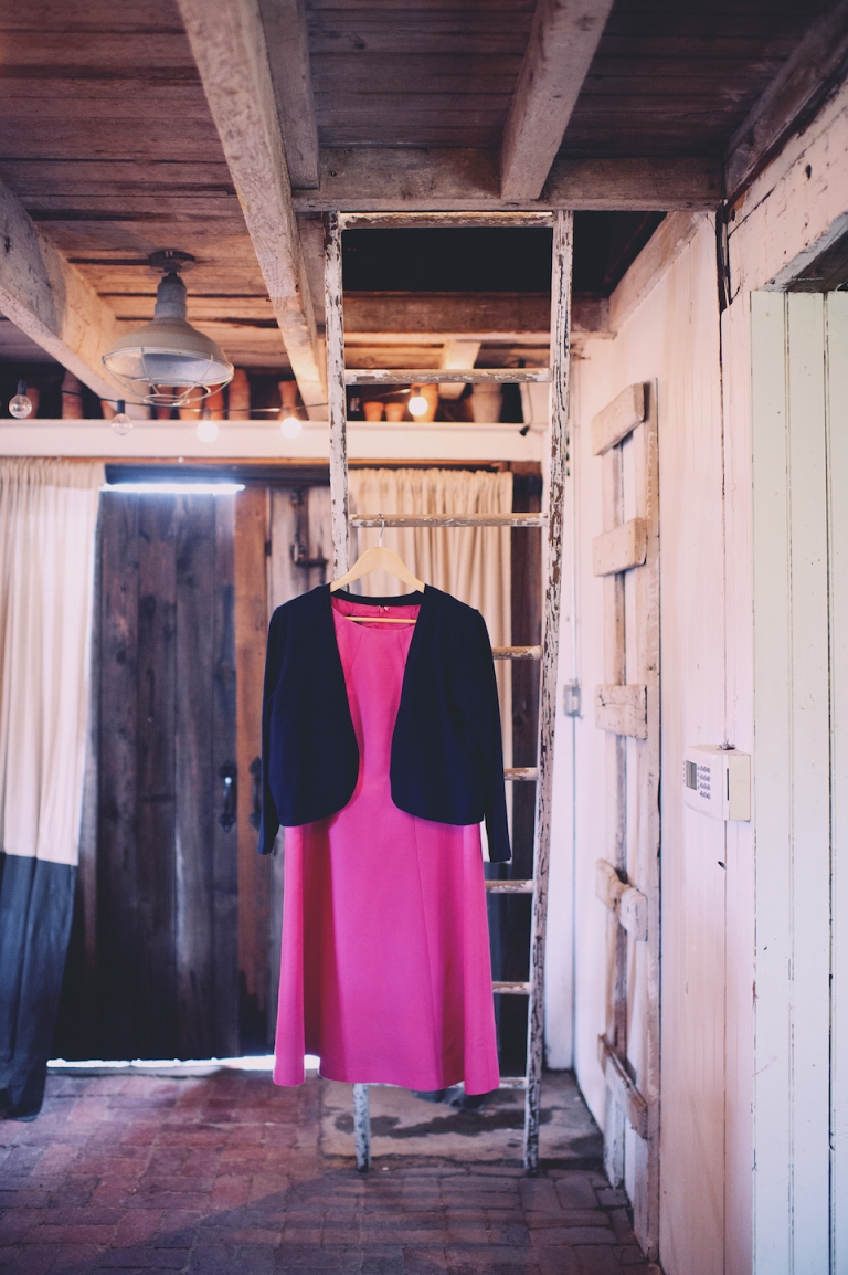 bright pink wedding dress joyeuse photography