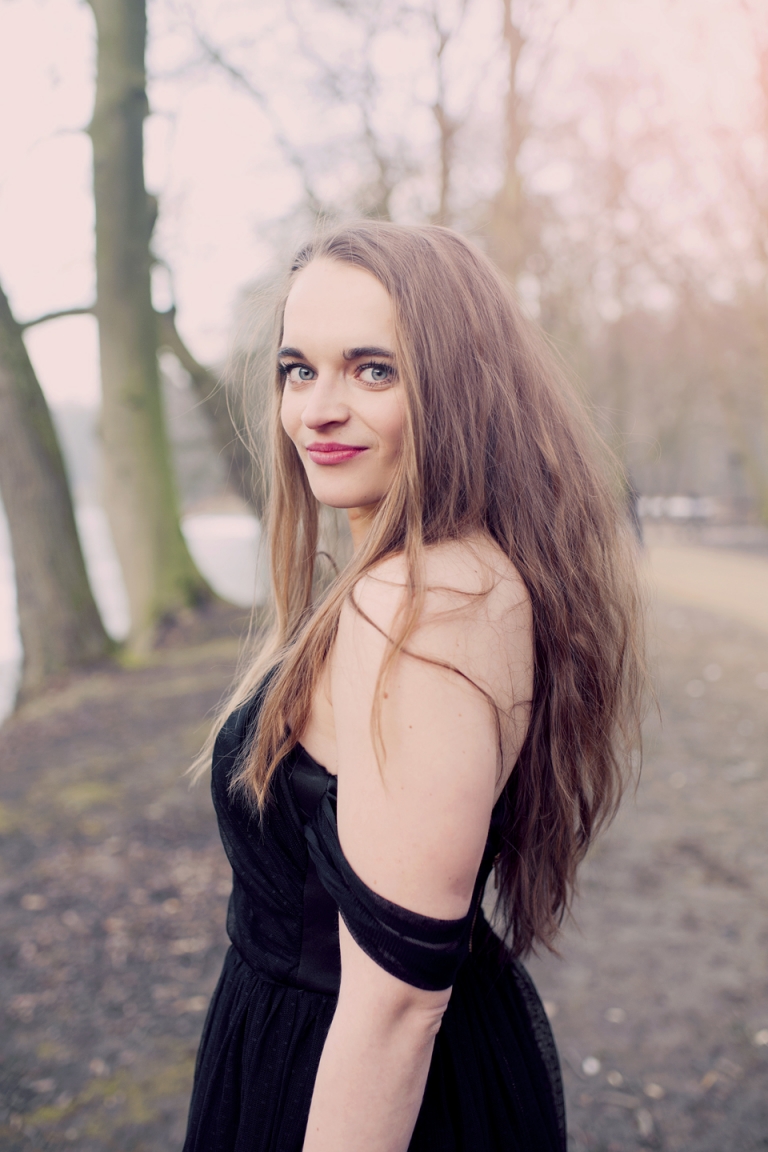 black wedding dress joyeuse photography