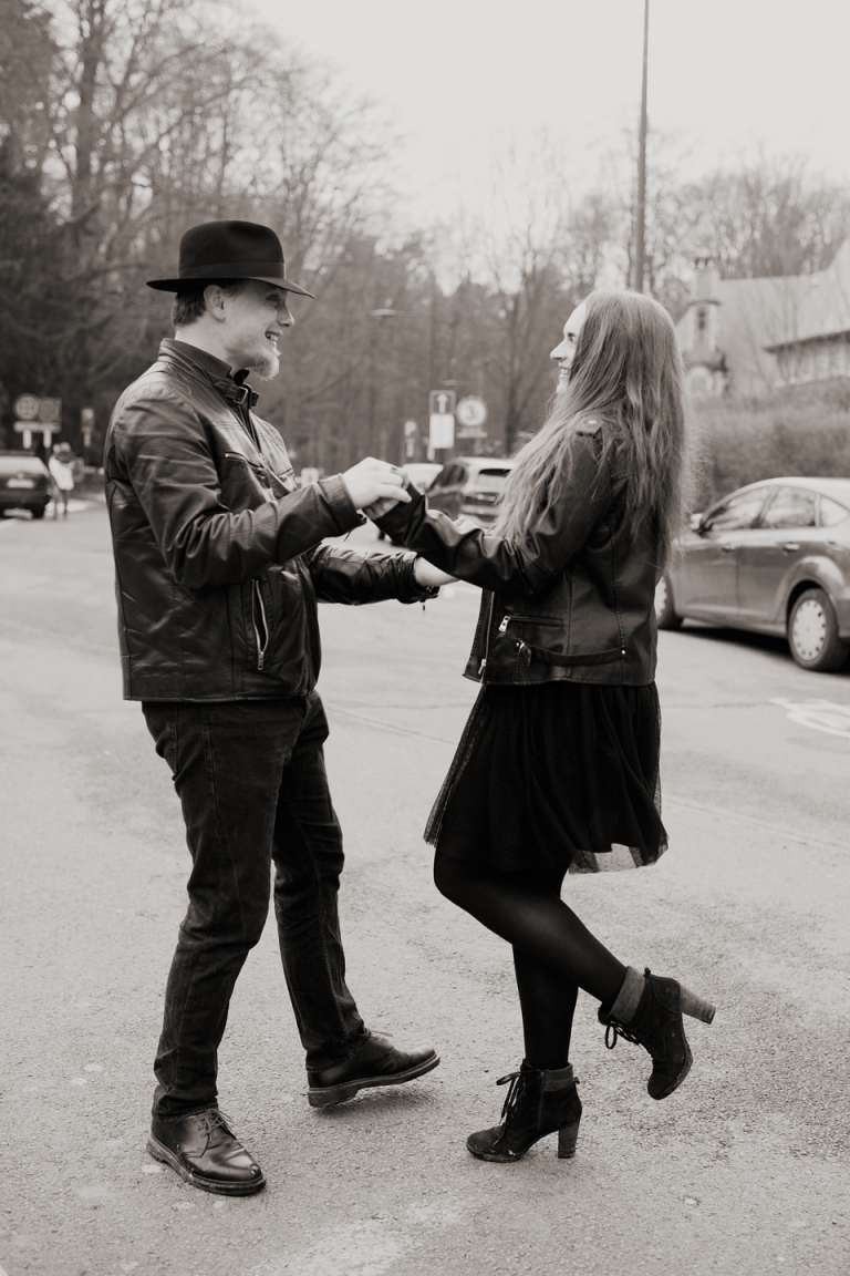 unique bride and groom joyeuse photography