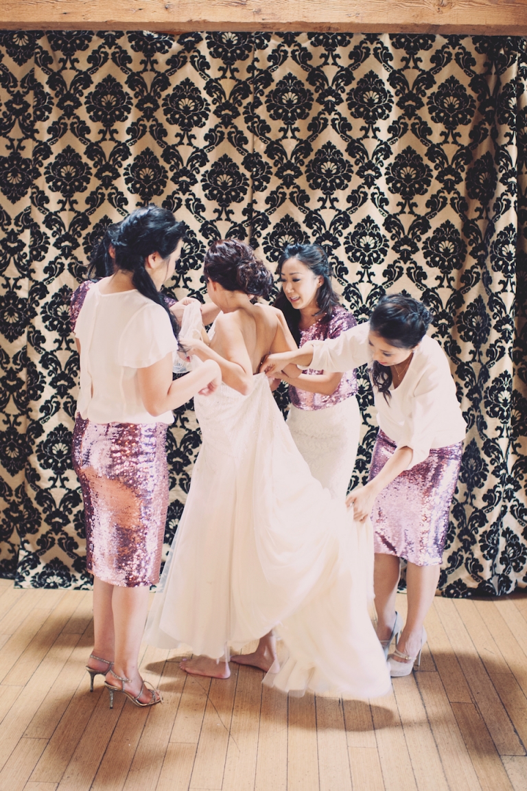glitter bridesmaids // joyeuse photography