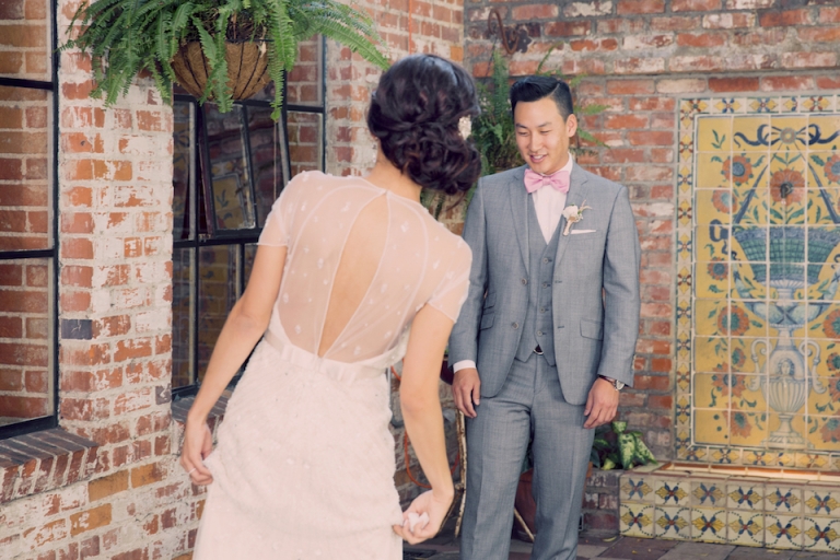 wedding first look // joyeuse photography