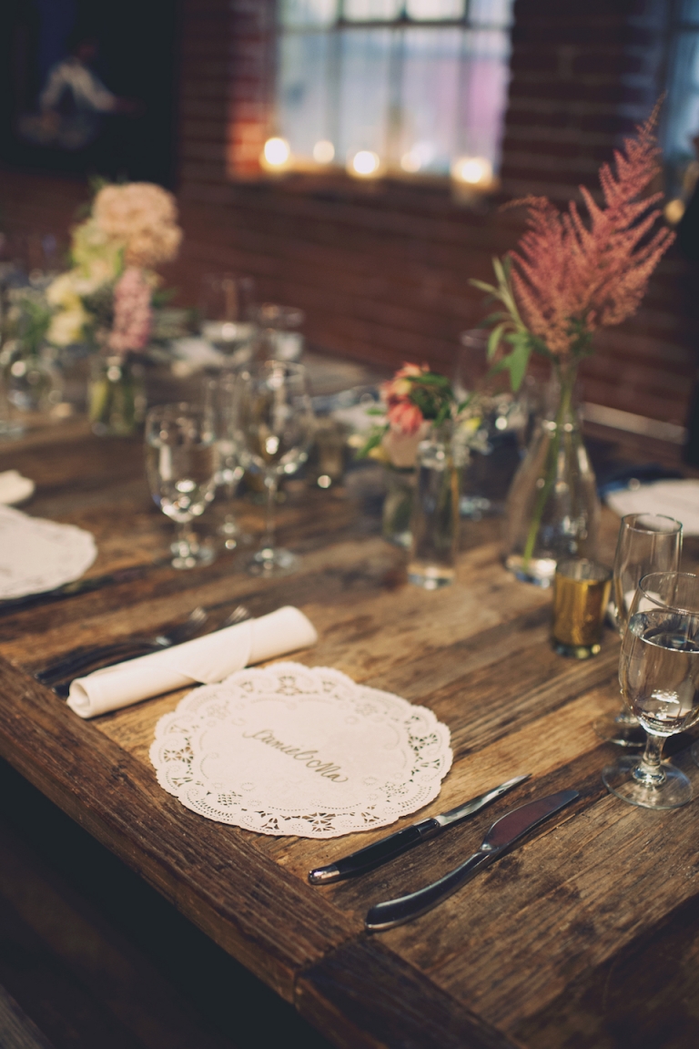 summer wedding table centerpieces // joyeuse photography