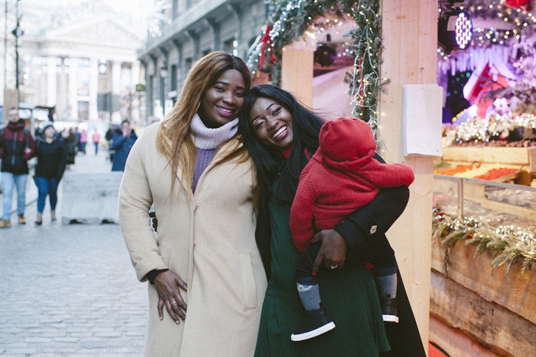 christmasy market photoshoot